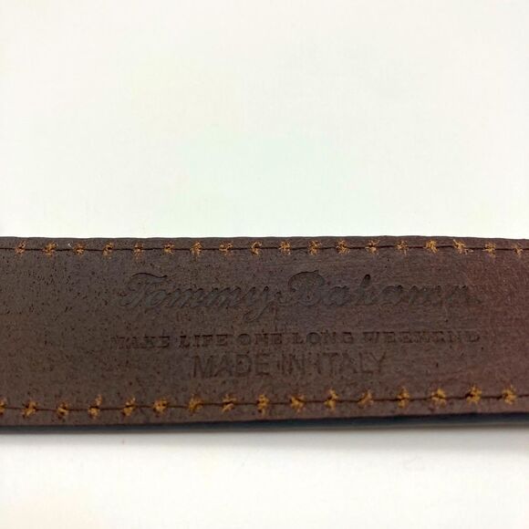 COPY - NWT Tommy Bahama Men’s Genuine Italian Leather Belt Size 34 Made in Italy - Picture 9 of 10